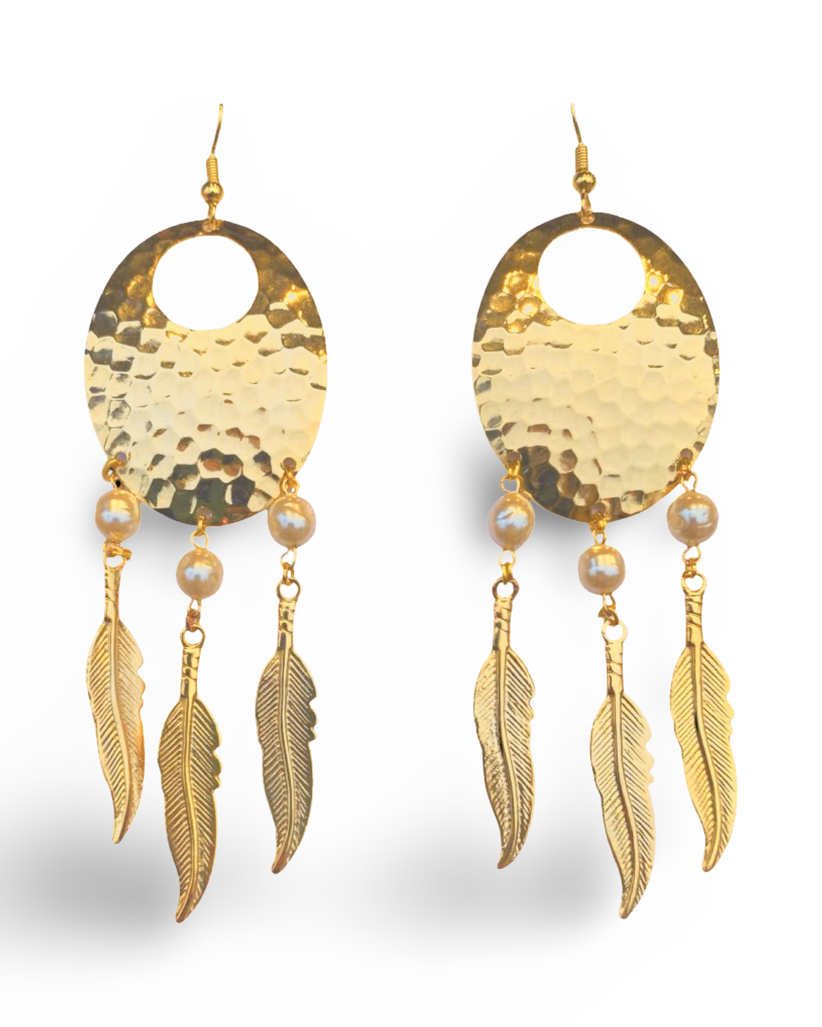 Pearl Dream Catcher Earrings by The Urban Charm