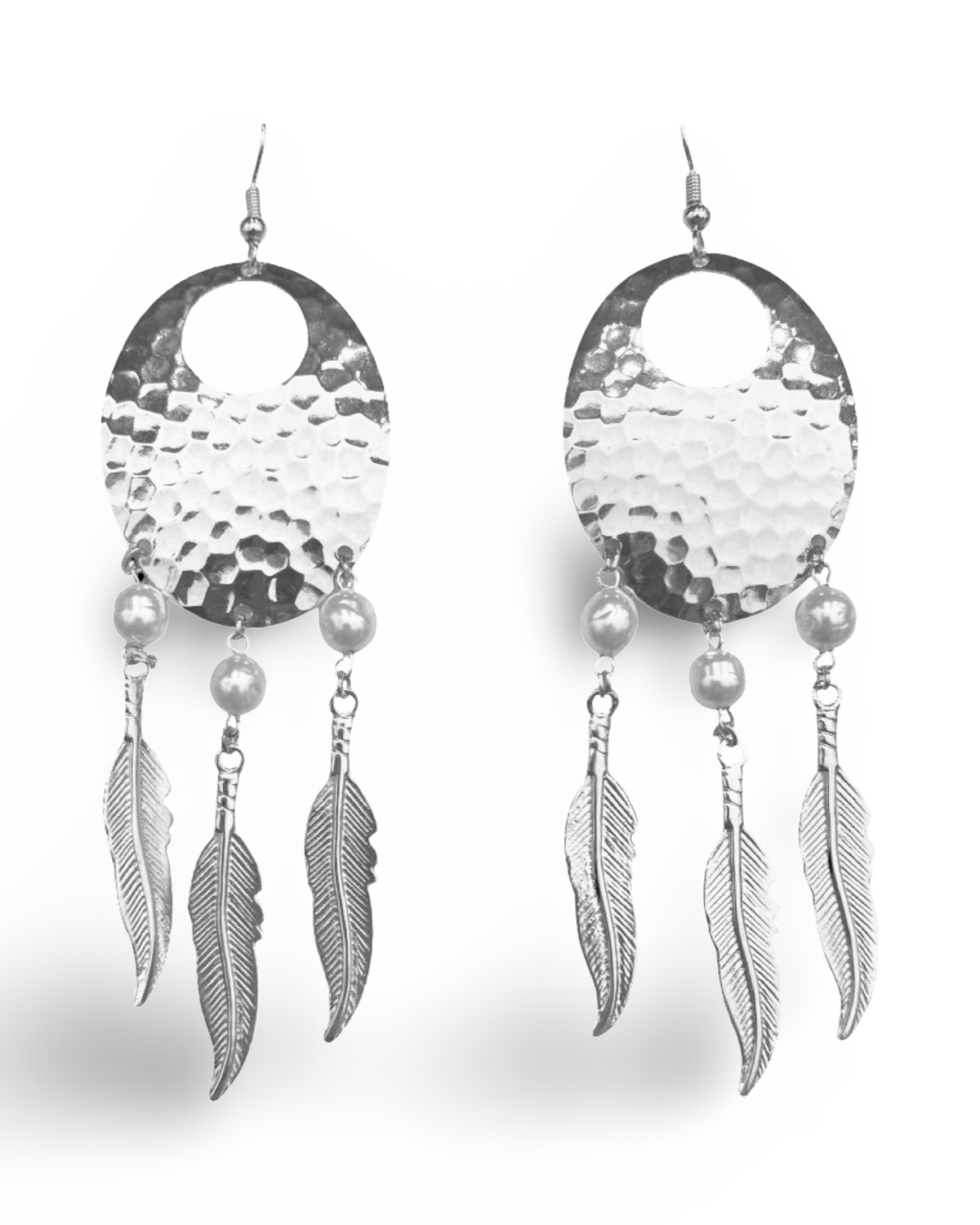 Pearl Dream Catcher Earrings by The Urban Charm