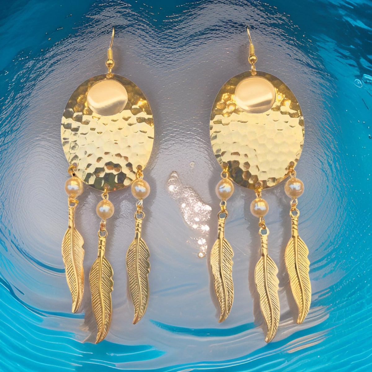 Pearl Dream Catcher Earrings by The Urban Charm